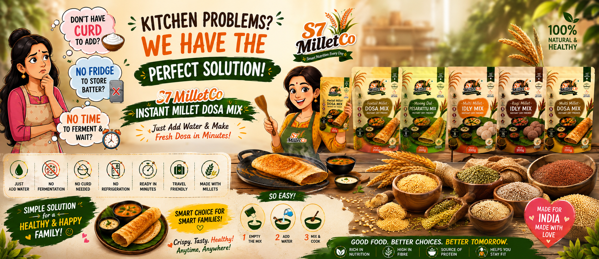 Smart Instant Millet Breakfast