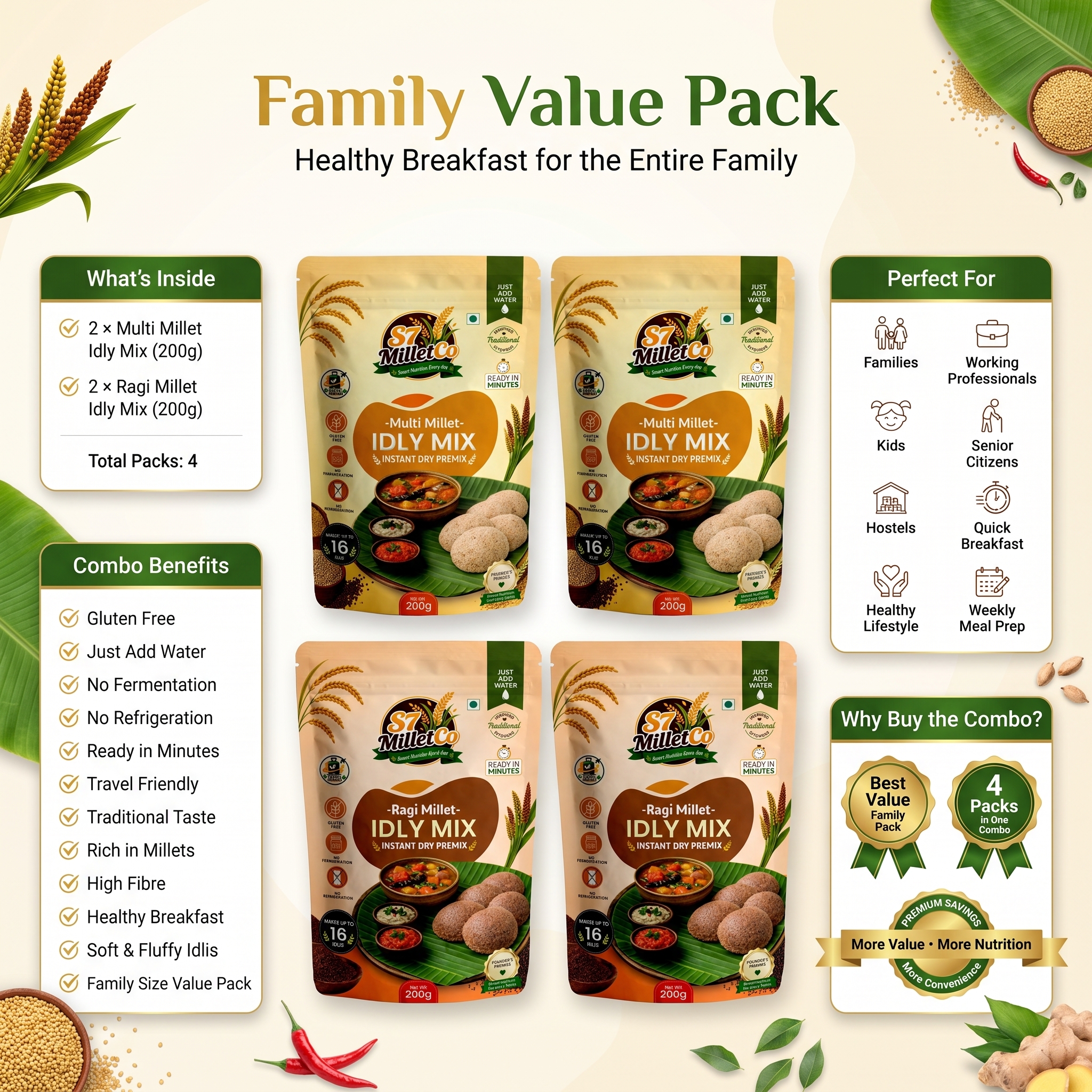 Family Value Pack  | Just Add Water | 800g — image 4