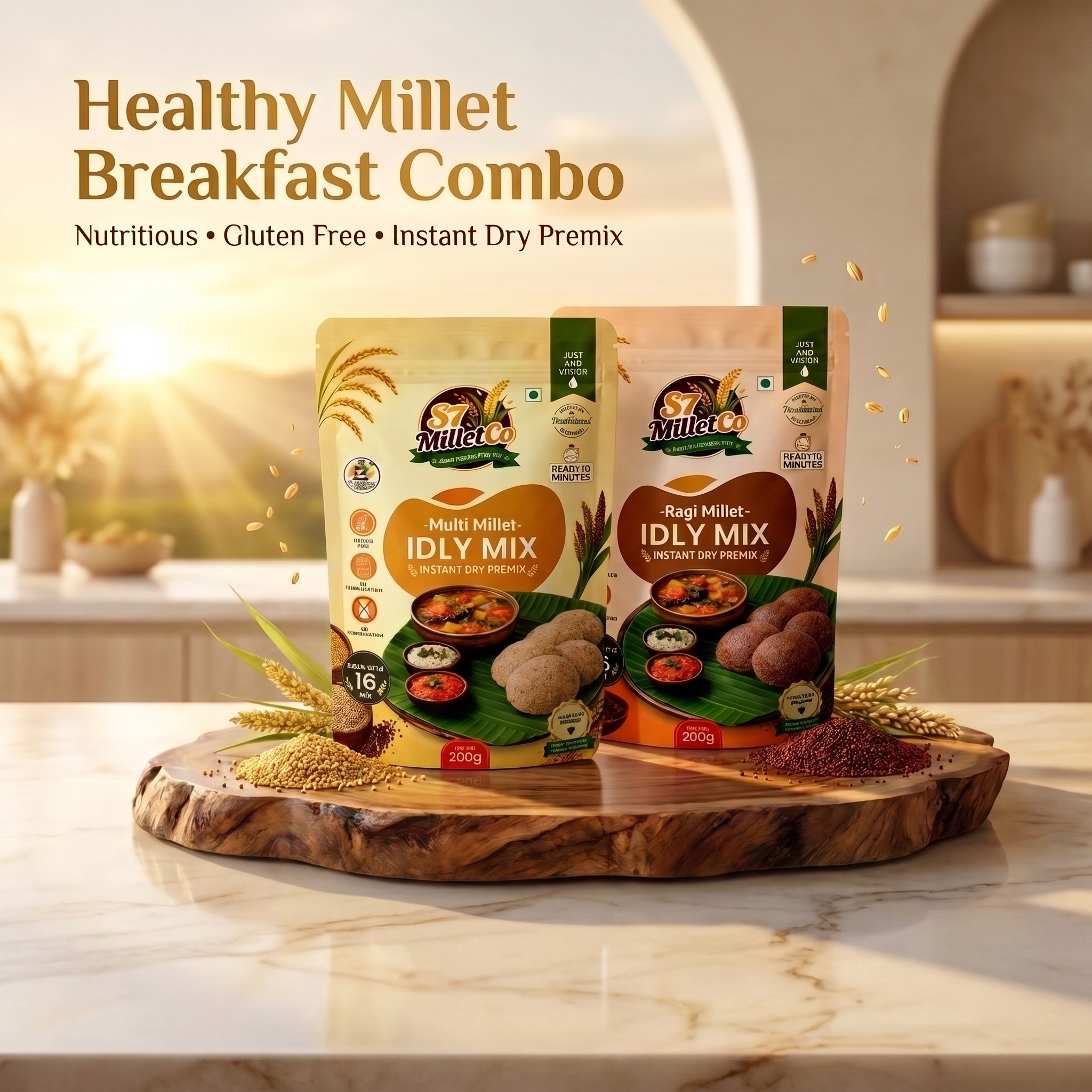 Millet Idly Duo  | Just Add Water | 400g