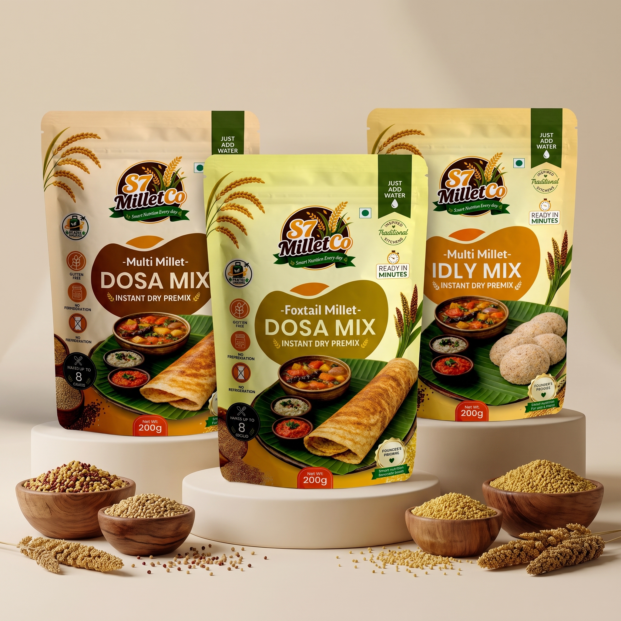 Millet Breakfast Trio  | Just Add Water | 600g — image 2