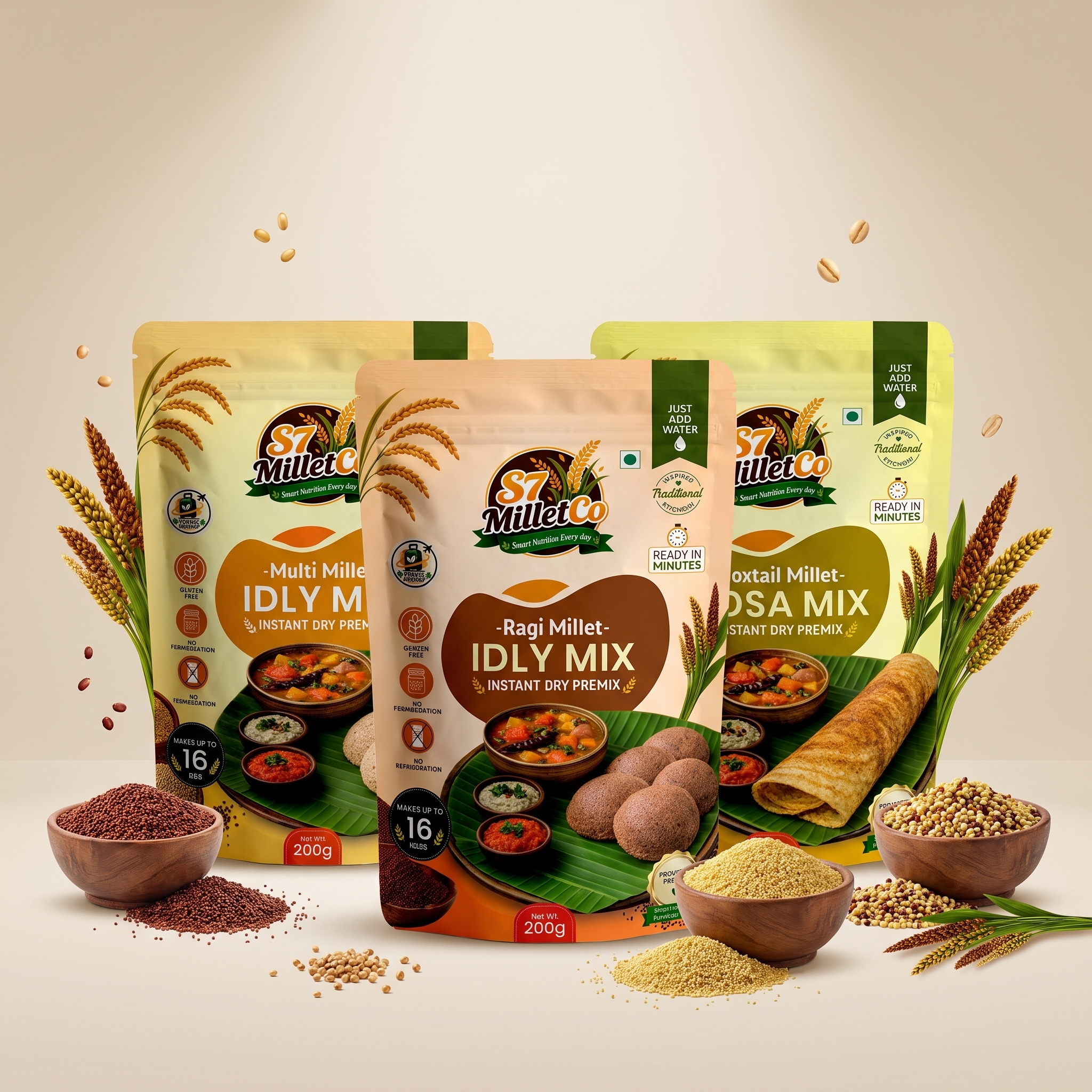 Gluten Free Trio  | Just Add Water | 600g